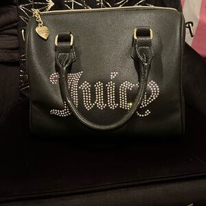 Black Juicy Couture rhinestone speedy